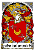 Polish Coat of Arms Bookplate for Sokolowski