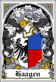 Danish Coat of Arms Bookplate for Haagen