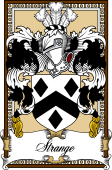 Scottish Coat of Arms Bookplate for Strange or Strang