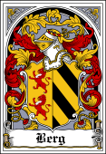 German Wappen Coat of Arms Bookplate for Berg