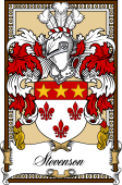 Scottish Coat of Arms Bookplate for Stevenson (Lanark)