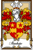 Scottish Coat of Arms Bookplate for Stanhope