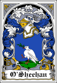 Irish Coat of Arms Bookplate for O'Sheehan