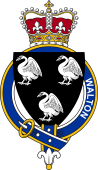 Families of Britain Coat of Arms Badge for: Walton (England)