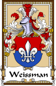 German Coat of Arms Wappen Bookplate  for Weissman