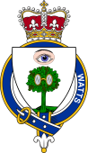 Families of Britain Coat of Arms Badge for: Watts oe Watt (Scotland)