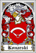 Polish Coat of Arms Bookplate for Konarski