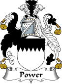 Irish Coat of Arms for Power or LePoer