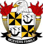 Coat of arms used by the McEvers family in the United States of America