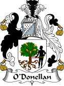 Irish Coat of Arms for O'Donellan or Donlon
