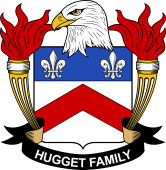 Coat of arms used by the Hugget family in the United States of America
