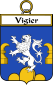 French Coat of Arms Badge for Vigier