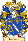 English or Welsh Family Coat of Arms (v.23) for Garnier (or Garner Westminster)