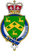 Families of Britain Coat of Arms Badge for: Robison (Ireland)