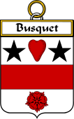 French Coat of Arms Badge for Busquet