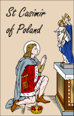 Catholic Saints Clipart image: St Casimir of Poland
