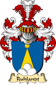v.23 Coat of Family Arms from Germany for Ruhlandt