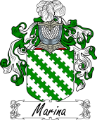 Araldica Italiana Coat of arms used by the Italian family Marina