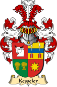 v.23 Coat of Family Arms from Germany for Kesseler