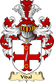 English Coat of Arms (v.23) for the family Vidal