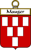 French Coat of Arms Badge for Mauger