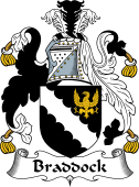 English Coat of Arms for the family Braddock