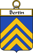 French Coat of Arms Badge for Bertin