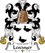 Coat of Arms from France for Lescuyer (Cuyer l')
