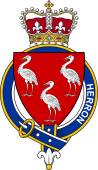 Families of Britain Coat of Arms Badge for: Herron or Heron (England)