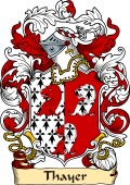 English or Welsh Family Coat of Arms (v.23) for Thayer (Thaydon, Essex)