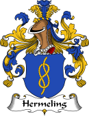 German Wappen Coat of Arms for Hermeling