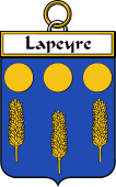 French Coat of Arms Badge for Lapeyre