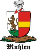 German shield on a mount for Muhlen