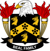 Coat of arms used by the Beal family in the United States of America