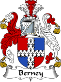 English Coat of Arms for the family Berney
