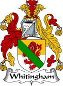 English Coat of Arms for the family Whitingham