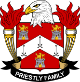 Coat of arms used by the Priestly family in the United States of America