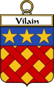 French Coat of Arms Badge for Vilain