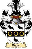 English Coat of Arms (v.23) for the family Bigg or Biggs