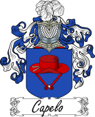 Araldica Italiana Coat of arms used by the Italian family Capelo