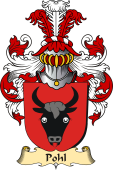 v.23 Coat of Family Arms from Germany for Pohl