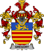 Irish Family Coat of Arms (v.25b) Gregory