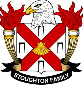 Coat of arms used by the Stoughton family in the United States of America
