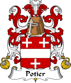 Coat of Arms from France for Potier