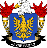 Coat of arms used by the Jayne family in the United States of America