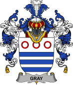 Irish Family Coat of Arms (v.25b) Gray