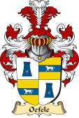 v.23 Coat of Family Arms from Germany for Oefele