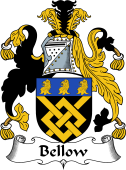 English Coat of Arms for the family Bellow