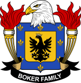 American Coat of Arms for Boker