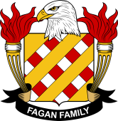 Coat of arms used by the Fagan family in the United States of America